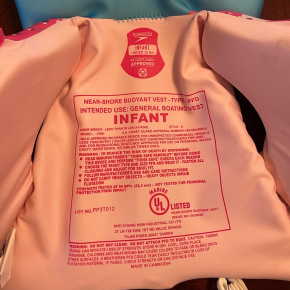 Speedo Infant Life Vest/Jacket - Picture 2 of 4